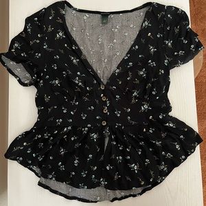 Women’s Wild Fable button up, V-Neck blouse